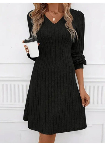 Чорна ангорова сукня Fashion