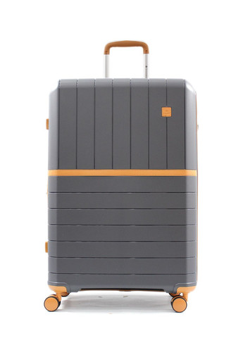 Чемодан большой L полипропилен серый 78x52x31(+5)см/131л/4.7кг/Snowbal Snowball (324801786)