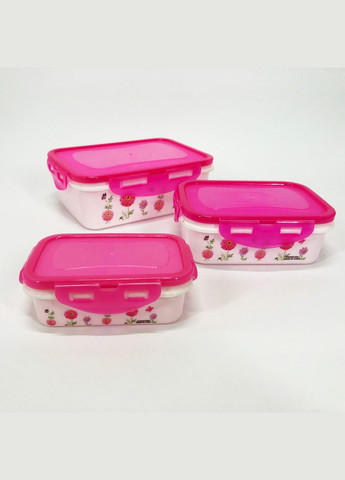 Комплект пластикових судків UN-1511. MO-844 Колір: рожевий Unique (365812990)