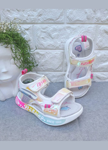 Стильні різнокольорові босоніжки для дівчинки No Brand (329740318)