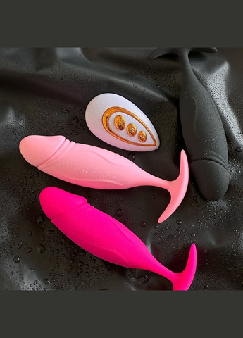 Массажер простаты с вибрацией с пультом управления стимулятор розовый No Brand (341309930)