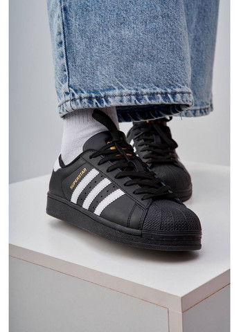 Черные всесезонные кроссовки adidas premium No Brand Superstar Black