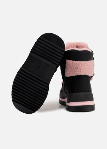 Черные зимние дутики для девочки цвет черный cb-00258099 Yuki