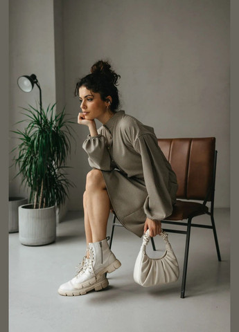 Сіра ділова, повсякденний, кежуал сукня Seventeen в клітинку