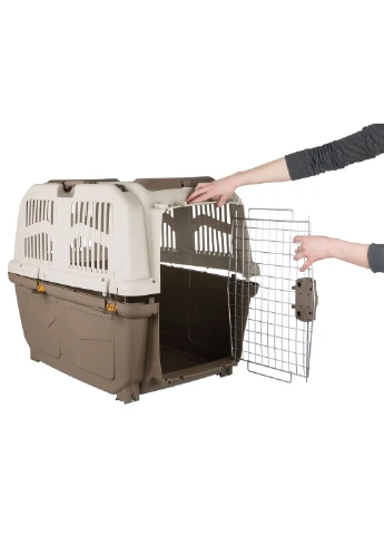 Переноска Skudo 7 для собак до 45 кг пластикова коричнева 73 x 76 x 105 см Trixie (299705499)