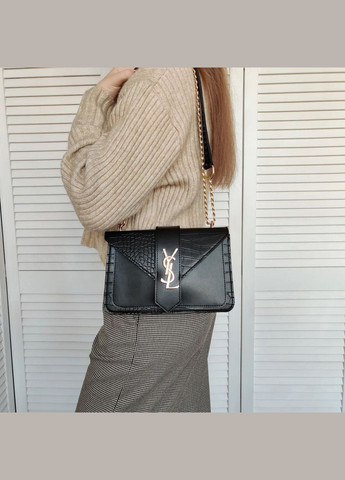 Сумка Ив Сен-Лоран (білий з чорним) No Brand (296932850)