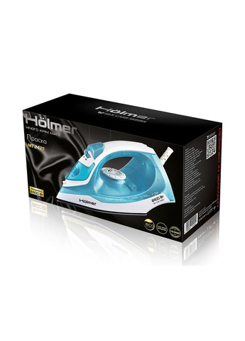 Праска 2400 Вт з паровим ударом 120 г/хв, тефлонове покриття, вертикальне відпарювання Holmer (370565565)