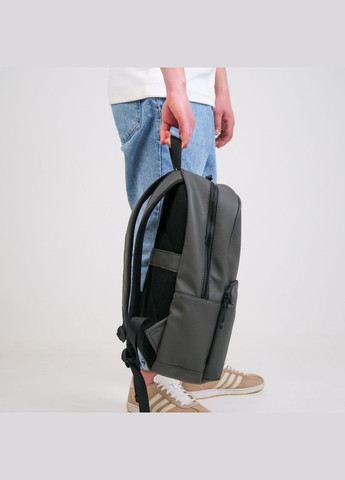 Повседневный мужской рюкзак из экокожи серого цвета с отделением под ноутбук ToBeYou x (293247144)