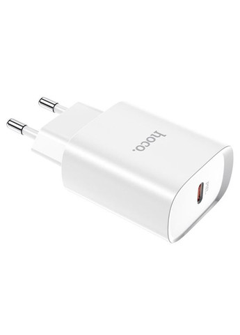 Мережевий зарядний пристрій single port PD20W charger White (6931474745026) Hoco N14 Smart Charging (361348092)