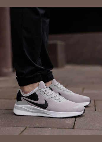 Сірі Осінні кросівки чоловічі nike nd No Brand Tanjun Grey White Black