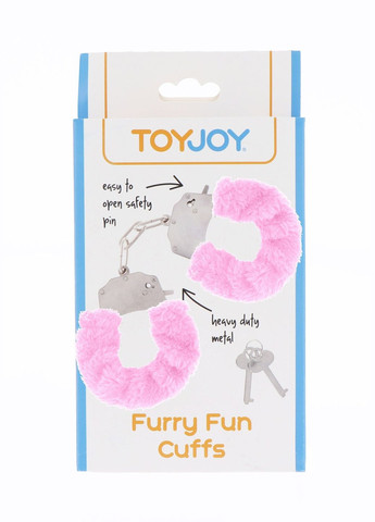 Наручники розовые с мехом Furry fan cuffs Розовые CherryLove Toy Joy (293293641)