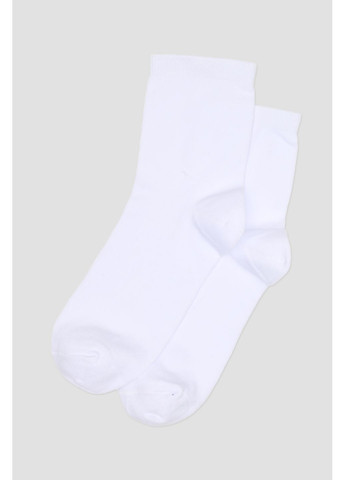 Белые набор высоких женских носков цвет белый цб-00282061 Yuki (350878898)