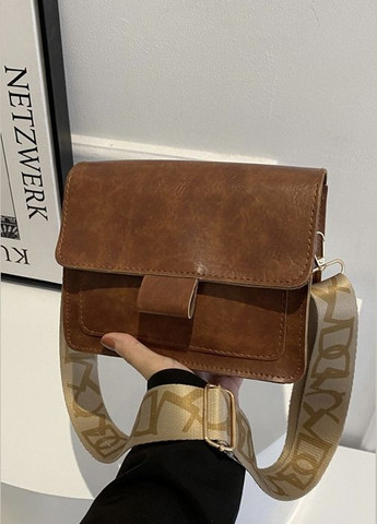Женская сумка 5262 кросс-боди коричневая No Brand (296008244)