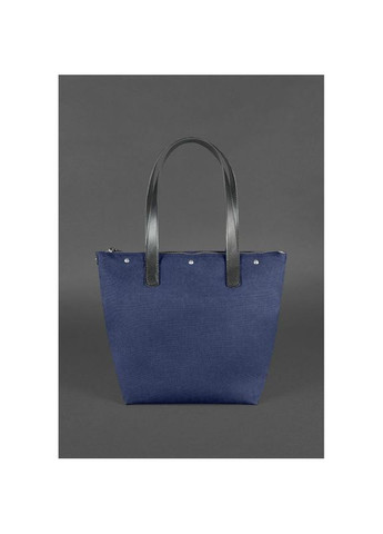 Кожаная плетеная сумка женская через плечо шоппер Пазл L Crazy horse Черный BlankNote (302007884)