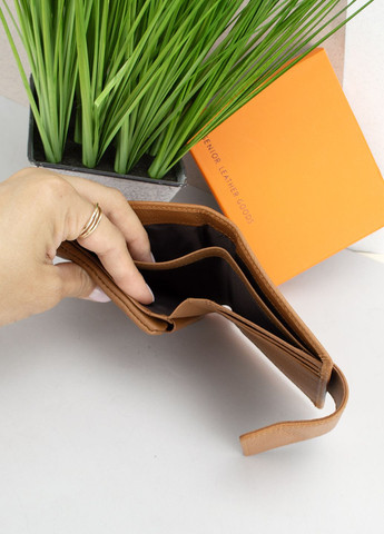 Жіночий шкіряний гаманець маленький Senior A899-9 рудий на магніті Sezfert (301202038)