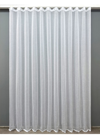 Тюль 115т Льон однотонний Білий 250х250 см (43-150) VR-Textil (298123085)