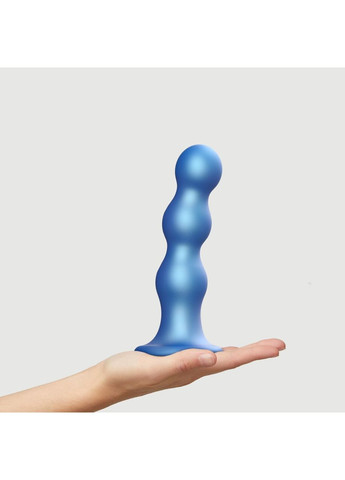 Насадка для страпона Strap-On-Me Dildo Plug Balls Blue Metallic XL No Brand (366879936)