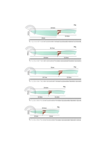 Набор кухонных принадлежностей 19 в 1 универсальный настольный 19 предметов разделочная доска, ножи, ножницы, лопатки, венчики Home (361161944)