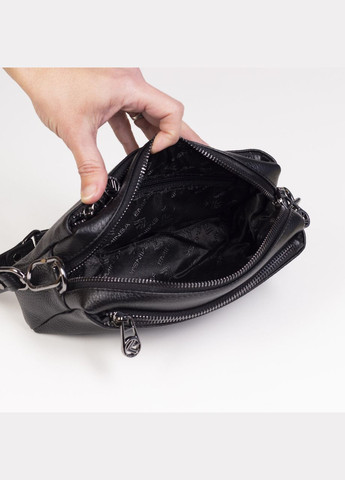Жіноча сумка крос-боді 40125-37-1 шкіряна чорна Eminsa (276003342)