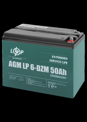 Тяговий олив'янокислотний акумулятор Logic Power 6-DZM-50 Ah LogicPower (282676528)