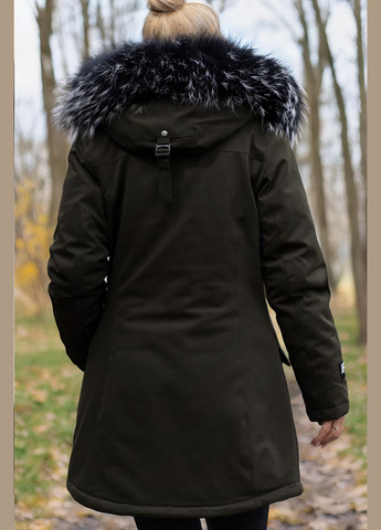 Оливкова (хакі) зимня парка жіноча af 21628 Freever