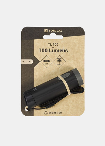 Ручний Ліхтар для Кемпінгу/Походів 100 Люмен 3 Режима Хакі на Батарейках FORCLAZ (336550389)