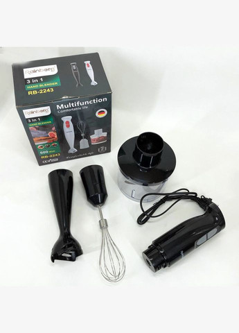 Блендер 3в1 RB-2243 500W погружной блендер измельчитель, блендер для детского пюре. Цвет: Rainberg (364664947)