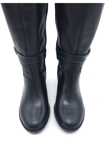 Жіночі чоботи єврозима чорні шкіряні MR-22-1 26 см (р) Morento (271828052)