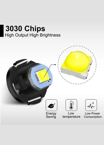 Светодиодная лампа T4.2 1 SMD 3030 LED Белая для приборной панели No Brand (314522916)
