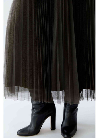 Коричневая повседневная женская юбка коричневый Oui карандаш