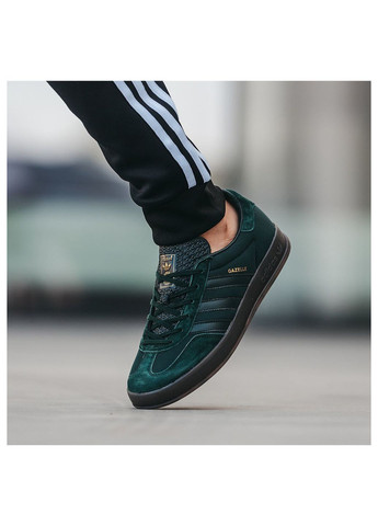 Темно-зелені Осінні кросівки чоловічі green, вьетнам adidas Gazelle Indoor