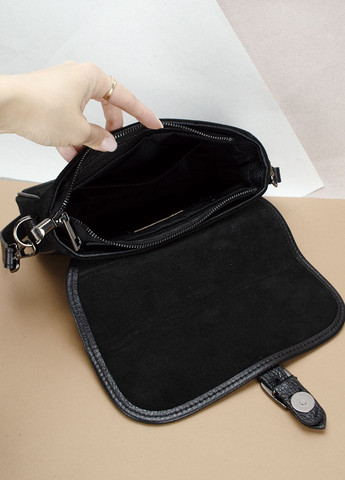 Сумка женская замшевая черная 03781 кросбоди Virginia Conti (308380498)