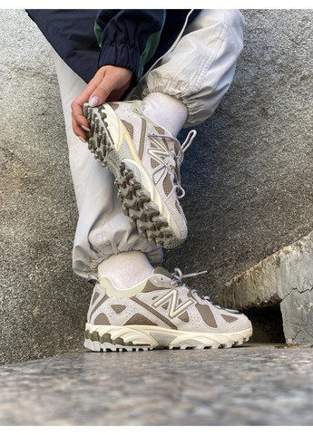 Белые демисезонные кроссовки мужские new balance 610 brighton grey mushroom ml610te No Brand