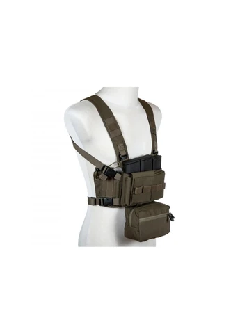 Chest Rig Mk4 Ranger Green, матеріал Cordura 500D, вага 650 грамів, Н-подібна система перенесення Primal Gear (396650907)