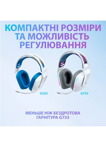 Гарнитура G335 Wired Gaming White (981001018) Logitech (306553702)