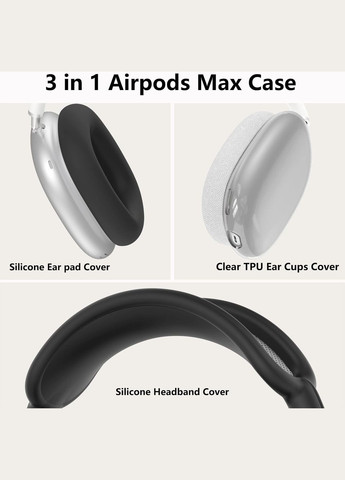 Чехол для Apple Airpods Max 2 / Airpods Max Ear Cups/Ear Pad/Headband Cover Black (ARS83286) ARS (343048128)