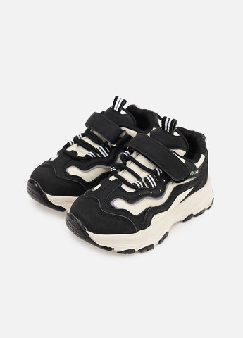 Черные демисезонные кроссовки для мальчика, на плоской подошве цвет черный cb-00273948 Kimboo