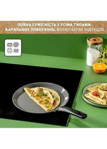 Сковорода для млинців Renewal 25 см Grey (C4283873) Tefal (307626499)