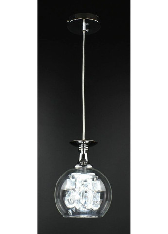 Люстра светодиодная подвесная LED светильник для квартиры на потолок лэд 26998 Хром 30-150х14х14 см. Sunnysky (324396713)