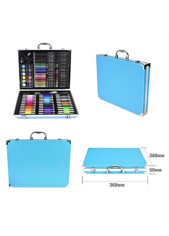 Набор для рисования в металлическом чемоданчике 150 предметов ArtSet Metal Blue UFT artsetmetalblue (292293676)
