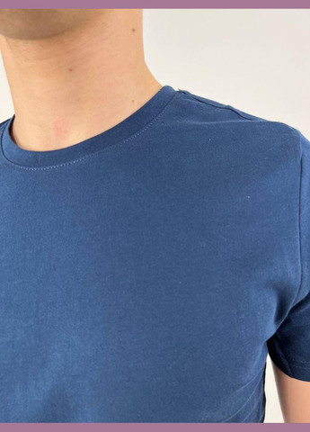 Синяя футболка мужская с коротким рукавом Bakers