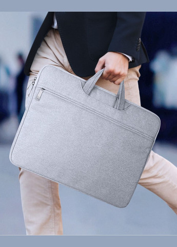 Чехол сумка LBTC Series для ноутбука 14-15.4" 28*39 см Light Gray Dux Ducis (324234554)