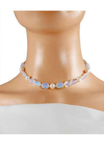 Ожерелье "Лунная верба" Лунный камень, Жемчуг Fursa fashion (370646647)