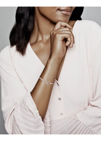 Срібний браслет Пандора із T-застібкою 599082C00 17 Kabluchka (355347552)