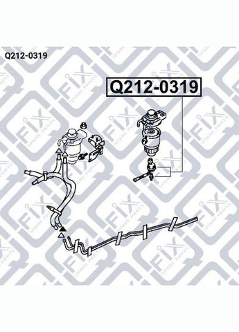 Датчик уровня воды Q212-0319 Паджеро Спорт, Л200 1996–2006 OEM MB658726 Q-FIX (345741323)