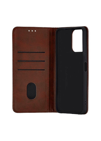 Чохол-книжка шкірозамінник для Redmi 12 4G/5G темно-коричневий Case (370168350)