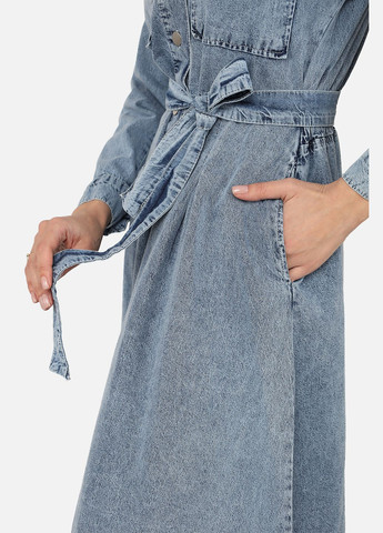 Голубое платье джинсовое женское цвет голубой cb-00270470 Yuki