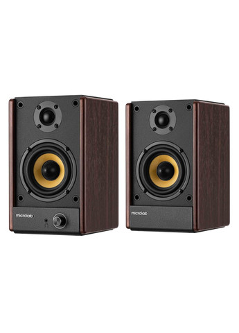 Акустическая система SOLO 4 2.0, 60w, mini-jack/, коричневый Microlab (364275397)