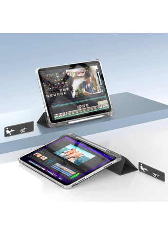 Чехол Soft Edge с креплением Apple Pencil для Apple iPad Air 11" M2 2024 Black (711425) BeCover (370621604)