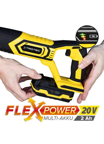 Пила шабельна акумуляторна PRCS 10-20V + кейс (4431000110) Trotec (368801467)